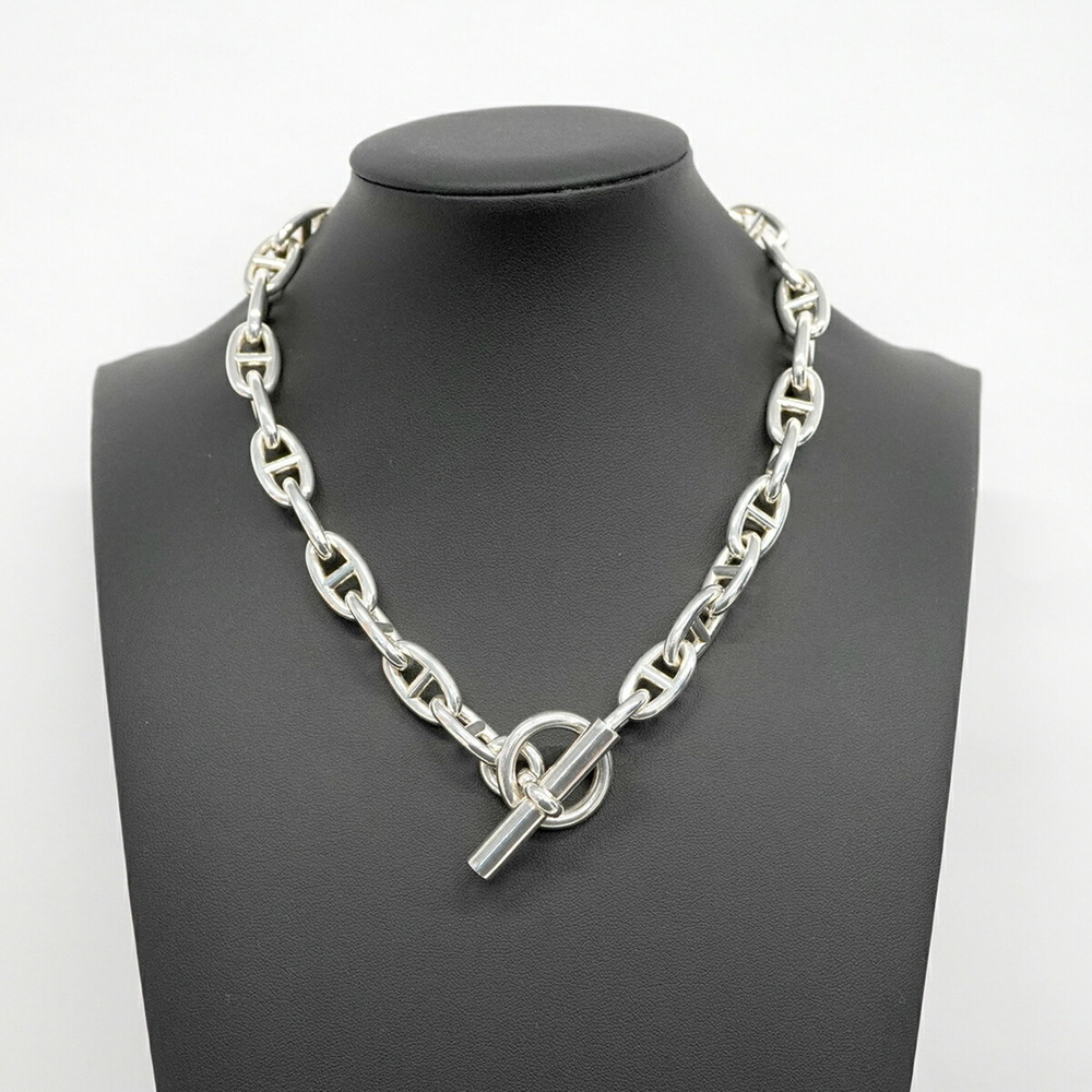 Hermes Hermès Chaine d'Ancre Necklace, GM, 29 Links, Silver 925, Men's/Women's - Picture 7 of 8